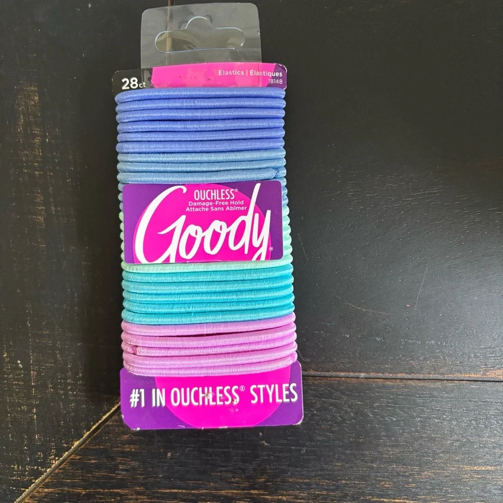 Goody‎ Ouchless Damage-Free Elastic Hair Ties 28ct Multicolor NEW